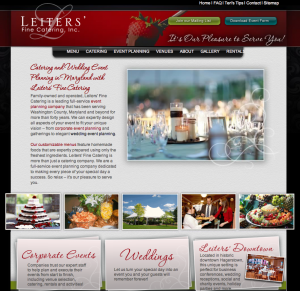 power marketing, web design md, sep maryland, leiters fine catering